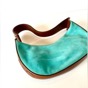 COPY - Stunning Suede and Leather Oscar De La Renta Hobo Bag